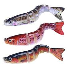 Hengjia 3pcs/Set Sinking Jointed Minnow Lure, 12.8cm/18g Segmented Crankbait Swim Bait, 8-Section Hard Artificial Lure Fishing Tackle - Multicolor - View 2