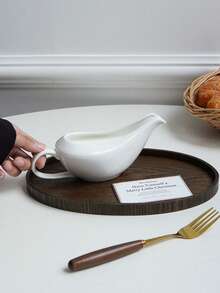 1个白色陶瓷酱汁船，优雅简约的纯色陶瓷盛菜碟/酱汁船，适用于家庭厨房和餐厅。非常适合盛放调味品、肉汁、沙拉酱等。也是理想的厨房餐具，以及贴心的礼物或节日装饰品。 - 彩色 - 查看 8
