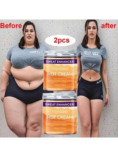 2支纤体霜，可紧致塑形，适用于腹部、大腿、手臂、臀部，紧致塑形，保湿滋润，温和易吸收，男女皆宜