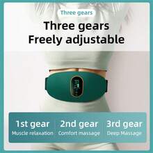 1件装按摩腰带，加热健身器材，家用充电，震动机，减腹，多功能腰部按摩器。瘦身、缓解疲劳、去除脂肪、塑造魔鬼身材，男女适用