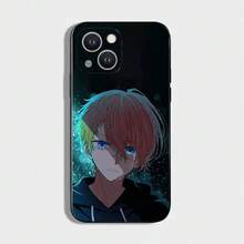 Oshi No Ko, Oshi No Ko IPhone Case, Oshi No Ko Aqua Anime Phone Case For IPhone 16, 15, 14, 13, 12, 11 Plus, Pro Max, XS, X, XR, SE, Mini, 8, 7, Soft Black Silicone Case - Z1 - 查看 2