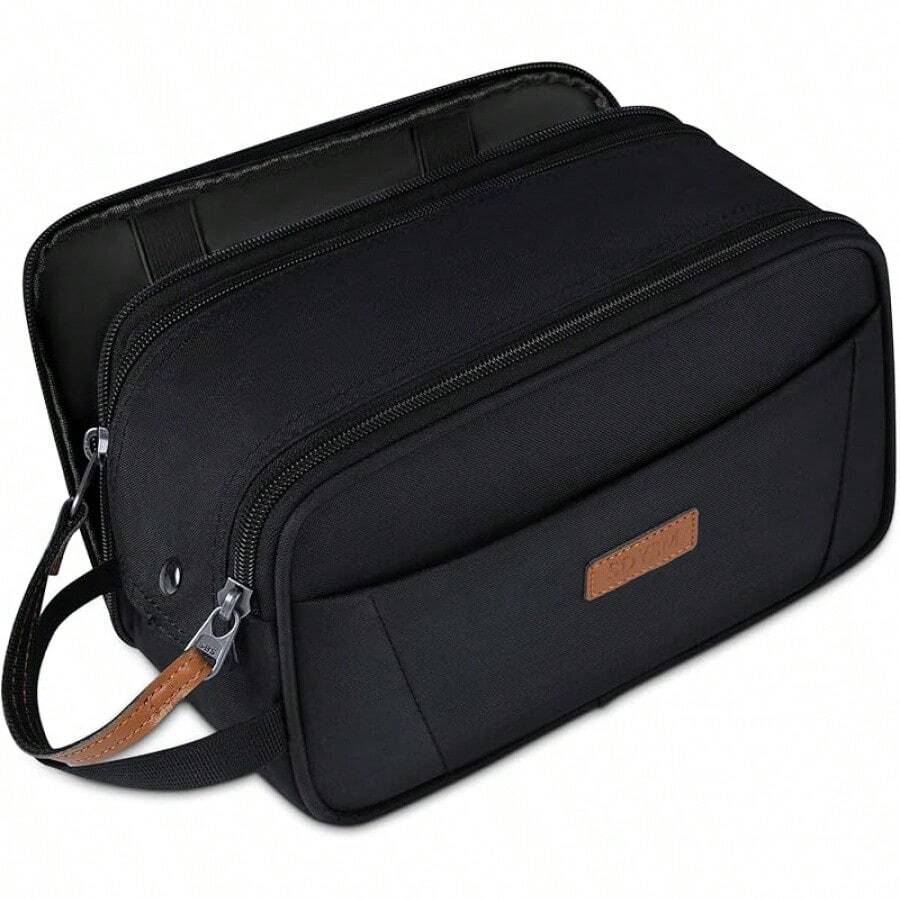 Almacenamiento deéticos Neceser Hombre Maquillaje Neceser de Viaje Impermeable Bolsa de Baño para Hombres negro - Negro - Ver 1