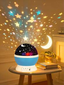 1pc USB Power Water Ripple Projector Light , Aurora Projection, Starry Sky Projection, Crystal Projection, Suitable For Bedroom, Adult Game Room, Home Theater, Room Decoration, Valentine\ Day Gift, Camping, Wedding Decoration,Lamp,LED Projector - 星空投影 - 查看 1