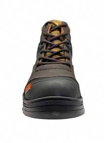 男式消防安全鞋 - 咖啡 - 查看 3