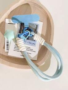 1pc Star Pendant Double Strand Cross Body Phone Lanyard, Braided Cord Strong Anti-Break, Anti-Lost For Phone Case, Includes Spacer Gifts For Mother, Family, Friends, Birthday, Holiday Phone Charm, Phone Chain - Multicolor - View 12