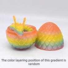 3D-Printed Dragon And Dragon Egg, A Jointed Novelty Toy, Perfect For Parties, Indoor Decor, An Ideal BirthdayGift For Relatives And Friends, And A Festive Party Present. Suitable For Ages 14 And Up.