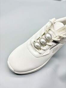 6 Stücke eiförmige Schuh-Accessoires, Schnürsenkel-Schnallen-Dekorationen geeignet für Sportschuhe, Lässig Schuhe, Outdoor-Sport, Lässig, Strand und andere Anlässe - Silber - Übersicht 7