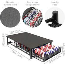 60-Pod Holder Black | Compatible With Coffee Pods | Coffee Machine Holder - Black - View 4