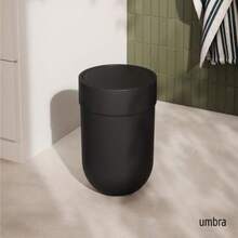 Touch Waste Can Small Trash Can With Lid Swing Lid Waste Basket Garbage Can With Lid For Washroom Bathroom Black