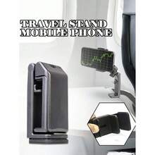 1-Piece Perilogics Universal Airplane Phone Holder - Multi-Directional 360° Rotation Hands-Free Mount For In-Flight Viewing - Pocket-Sized Travel Essential With Secure Grip - Airplane Accessory Must-Have, Long-Haul Flight Companion, Holiday Travel Gadget, Stocking Stuffer Idea, Frequent Flyer Gift