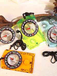 1pc Multifunctional Outdoor Compass With Map Scale, Magnifier, Copper Cap Nail Compass, Colored Map Scale, Surveying Scale, Orientation Compass, Outdoor Compass, Professional Surveying, Daily Emergency, Precise, Unbiased, Centimeter-Level Calibration, Professional-Grade, Precise Navigation Compass - Multicolor - View 8