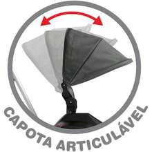 Superjipe Reclinável Com Capota Passeio & Pedal (Preto) - Bandeirante