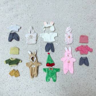 Mini Doll Clothes 6 Inch 9 Styles For Choose Lifelike Baby Reborn Doll Outfits To Fit 6 Inch Doll