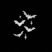 ملصقات سيارة بتصميم الخفافيش والنجوم اللامعة - ملصقات كرتونية لاصقة ذاتيًا مقاومة للتلف مناسبة للسيارات والدراجات النارية والأجهزة المحمولة، هدايا للأعياد