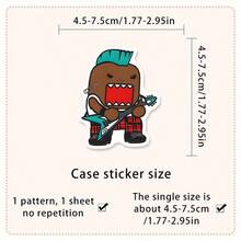 52 Colorful Monster Stickers - Waterproof Vinyl Stickers For Laptops, Mobile Phones, Guitars, Water Bottles, Etc. - Fun Cartoon Designs With Expressive Characters And "Domino" Themes - Perfect For Party Gifts, Rewards And Holiday Presents - 1 - Xem 3