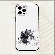 Funda de teléfono Vagabond Miyamoto Musashi compatible con  16,15,14,13,12,11,Pro,X,XS,Max,XR,Plus,Mini, funda negra suave, compatible con funda de  17, funda de  17 Pro, funda de  17 Pro Max - z6 - Ver 9