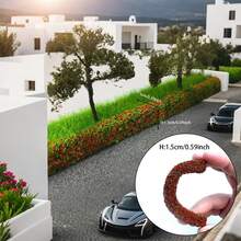 2个10厘米迷你仿真灌木条沙盘模型花园景观绿化带DIY材料园林景观 - As photo - 查看 4