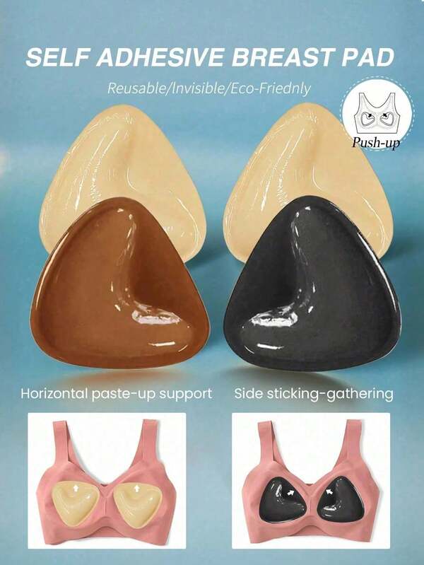 Insertos de sujetador adhesivos por ambos lados, insertos de sujetador adhesivos nevados, sujetador adhesivo push up, almohadillas autoadhesivas con elevación instantánea ultra, almohadillas push up para bikini y sujetador deportivo