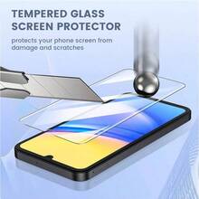 3 piezas de película protectora de pantalla de vidrio templado compatible con Samsung Galaxy A15/A15 5G, A25 5G, A05s/A05, A14, A24, A34 5G, A54 5G, A14, A04e, A04/A04s, A13 5G, A23 5G, A03, A13, A14 5G, A16, A26, A36, A56, S23 S24 FE