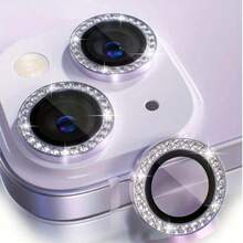 3pcs Bling Glitter Rhinestone Camera Lens Protector Compatible With Iphone 16 Pro Max Plus 16 15 14 13 12 Mini 11 Tempered Glass Protection Film Gift For Birthday, Family, Friends Sparkling Crystal, Lens Protector, Phone Accessories Waterproof Shockproof Anti-Fall Anti-Fall Scratch Resistant Anti-Fingerprint Full Cover - Mauve Purple - View 11