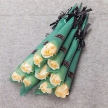 1/10/20 件套 11.81 英寸红色、粉色、紫色、玫红色、香槟色香皂花，多样人造玫瑰香皂花花束，适合情人节礼物、母亲节、毕业典礼、生日礼物，持久装饰玫瑰花束 - 彩色 - 查看 4