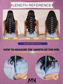 200% Density Body Wave 13x4 Lace Front Wig Human Blended Hair 13x6 HD Water Wave Lace Front Wigs Human Blended Hair 34 Inch Glueless Body Wave Wig Lace Frontal Wigs 5x5 Pre Cut Wear And Go Glueless Body Wave Pre Plucked With Baby Hair Natural Hairline For Daily Use - Natural & Black - View 48