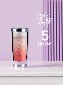 Meoky Cốc cà phê 20oz dành cho văn phòng, Cốc cách nhiệt chân không bằng thép không gỉ 304 có nắp, chai nước, hoàn hảo cho đồ uống nóng và lạnh, lý tưởng khi đi du lịch và sử dụng ngoài trời, quà tặng sinh nhật cho phụ nữ, mẹ, bạn thân, cô dâu, quà phù dâu, trà trắng Cốc, Ngày Của Mẹ, Ngày Lễ Tình Nhân, Quà Tặng Năm Mới - Màu tím - Xem 4