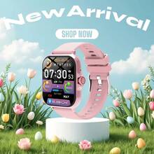 Sport Smartwatch, 1,83-Zoll Vollbild-Touchscreen-Display, Anrufbeantwortung Smartwatch, Sport-Schrittzähler, Nachrichten-Erinnerung, geeignet für iOS und Android Smartphones, Fitness-Uhren für Damen und Herren, Geschenke für Freunde, Geburtstagsgeschenke, Super Smartwatch, Herren Digitaluhr, robust und langanhaltend Herren Smartwatch