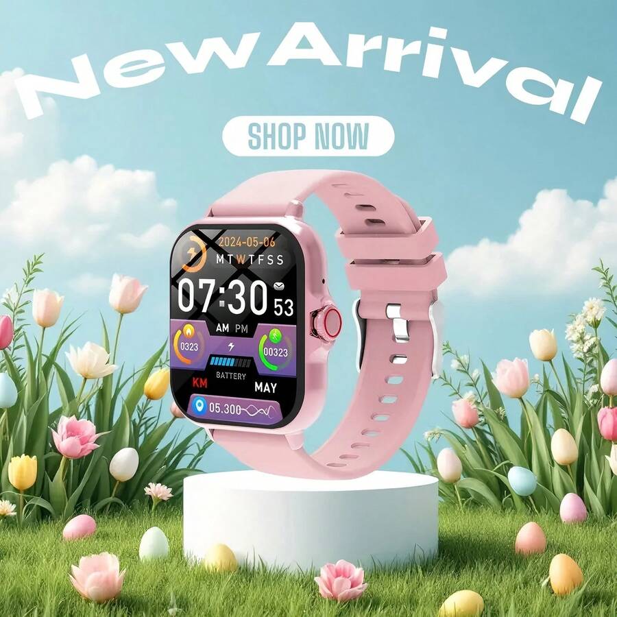 Sport Smartwatch, 1,83-Zoll Vollbild-Touchscreen-Display, Anrufbeantwortung Smartwatch, Sport-Schrittzähler, Nachrichten-Erinnerung, geeignet für iOS und Android Smartphones, Fitness-Uhren für Damen und Herren, Geschenke für Freunde, Geburtstagsgeschenke, Super Smartwatch, Herren Digitaluhr, robust und langanhaltend Herren Smartwatch