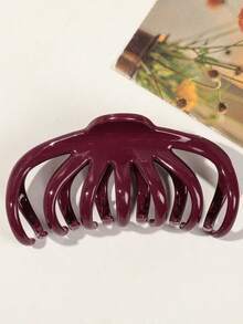 1pc Plastic Hair Clip For Updo Clips - Stylish And Simple Hair Accessory For Girls With High Ponytail Winter Claw Clips Bowknot Hair Claws Elegant Hair Clutch