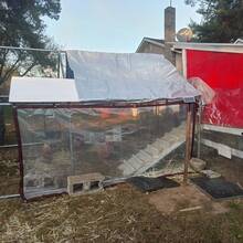 1 Piece Of Transparent Colorless Rainproof Oilcloth, Encrypted Grommets, Tear Resistant Drawstrings, Windproof, Dustproof, Waterproof, And Snow Resistant. Garden Rain Cover, Courtyard Fence, Camping Outdoor Tent Cover, Porch Canopy, Perfect For Terraces, Gardens, Pigsties, And Camping