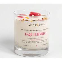 Velas aromaticas relajantes de cera de soya con cuarzos naturales, velas decorativas hechas a mano con hierbas de olor, aromatizantes para hogar, velas aromaticas - Flores hawaianas con Sandía - Ver 2