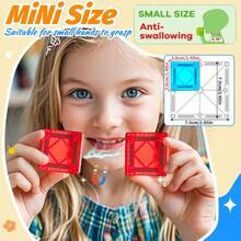 Magnetic Blocks For Kids, 62/50/110/150 Pieces Magnetic Building Blocks,Magnet Blocks Travel Construction Set With Storage Iron Box,Toddler Puzzle Birthday Gift Toys For Boys And Girls Ages 3+,Random Color - Multicolor - View 3