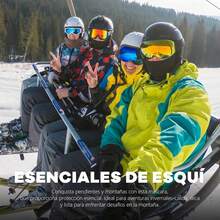 fuinloth Pasamontañas, Balaclava Protección UV, para Moto Esquí Ciclismo para Hombres y Mujeres - Calavera - Ver 9