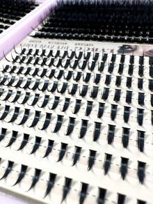 568/60pcs High Capacity Eyelash Extension Kit, 8D Super Fluffy & Soft Comfortable High Quality DIY Eyelash Clusters, Russian Eyelash Extension Set, Pointed Tip Eyelashes, Single Strand 3D Thick Eyelash Clusters, D Curl Eyelash Cluster Set, 10-18MM DIY Eyelash Extension, 4 Styles Eyelash Clusters, Pointed Tip Eyelashes, Single Strand Eyelash Clusters - D+ - 查看 7