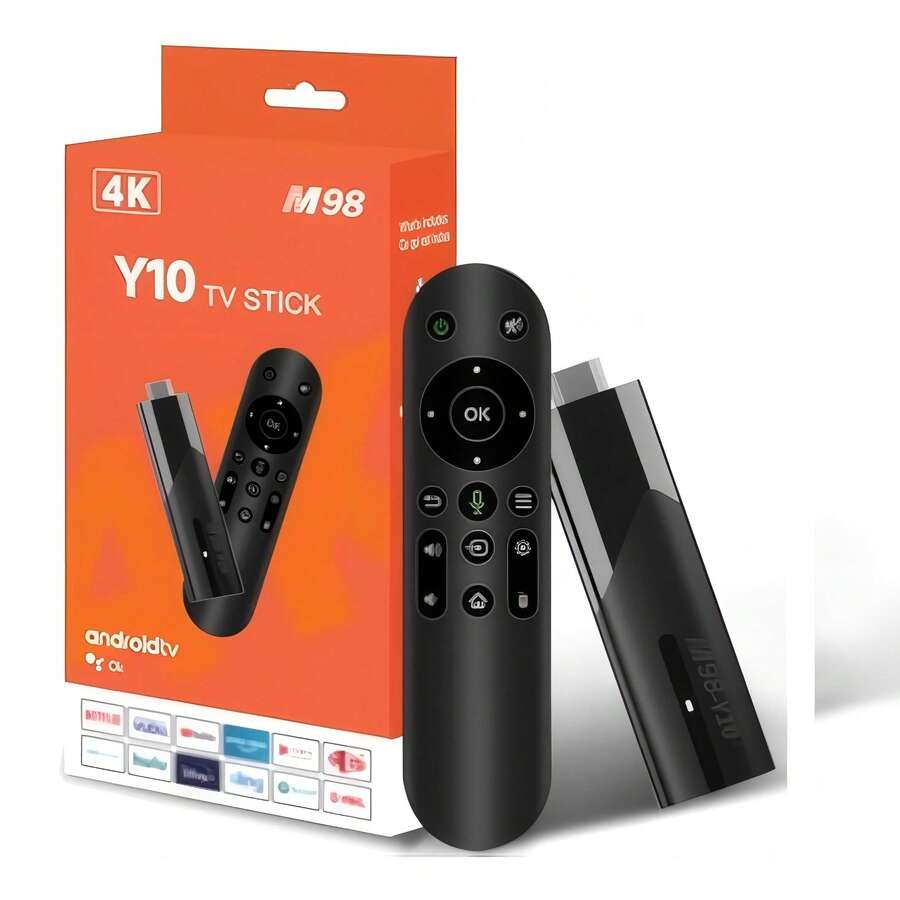 Easypie Selection M98 Y10 ATV Android 13 2+16G TV Stick con asistente de voz TV aplicaciones de TV, Soporte de doble wifi y video de 6K y receptor de TV BOX 3D Set Top Box - Negro - Ver 1