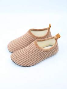 1pair Soft Bottom Infant Toddler Shoes Socks, New Style Unisex Anti-Slip Floor Socks