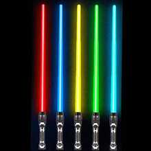 1 pieza/Set Espada láser retráctil, juguete de alivio de estrés con palo luminoso intermitente 2 en 1 (baterías no incluidas). El color del producto se distribuirá al azar y el color de algunas partes del producto puede variar. Juguete interactivo para niños, regalo de cumpleaños, recuerdo de fiesta - Multicolor - Ver 14