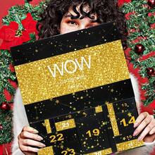 Makeup Advent Calendar 2025, 24 Days Of Christmas Countdown Calendar, Beauty Box, Cosmetic Surprises, Make Up Gift Kit For Women, Full Kit,Holiday Gifting - Hộp quà tặng Black Golden - Xem 2