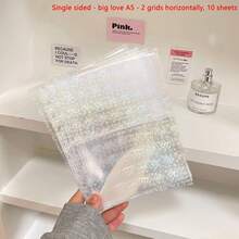 10-20张/套 A5口袋网格相册替换内页、照片套、6孔替换插页，韩式