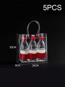 50 piezas Juego de bolsas de regalo transparentes de PVC a prueba de agua, 10 piezas, perfectas para regalos de boda, fiesta y festival de damas. Bolso transparente aprobado para estadios, ideal para conciertos, eventos deportivos y festivales. Bolsa transparente y a prueba de agua perfecta para verano, vacaciones y playa, bolsas de regalo de Navidad. - Multicolor - Ver 24