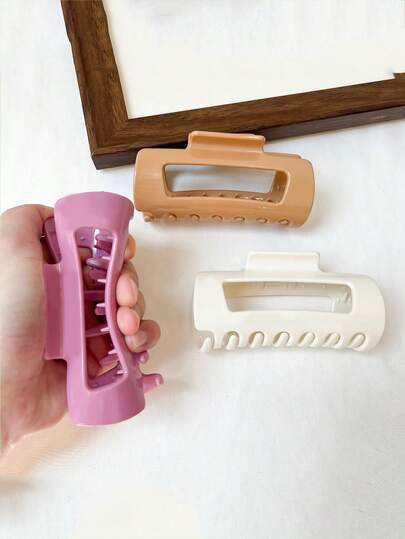 1 pieza Pinza de pelo grande de silicona suave, agarre antideslizante, flexible y duradera, diseño femenino elegante y sencillo, para cuero cabelludo sensible, no dañará el cabello, opción ideal para regalos diarios y formales, disponible en beige/azul claro/negro, accesorios para el cabello para mujeres, pinza de pelo con peine, peine elegante, peine duradero, peine de silicona de alta calidad