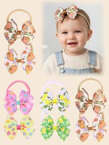 2 Stücke Capybara Muster Stirnbänder für Baby, Blumen Muster Baby Stirnbänder, süßes Capybara Muster Haarschleife Haarband für Kleinkind Säugling Neugeborene, elastische Nylon Haarband Herbst Winter Haarschmuck Kinder Baby Accessoires