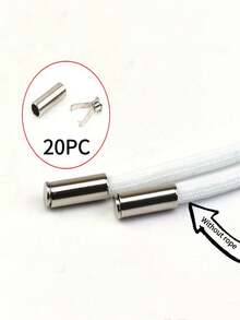 20 Heavy-Duty Rope Locks - Protecting Shoelaces, Drawstrings, Pants, Bags, Hoodies - Adjustable Metal Clips For Easy Installation - Suitable For DIY Handicrafts, Clothing And Organizing Cables - (Black) For Clothes, Handicraft Products, Fashionable Metal Surfaces, Sturdy Metal Structures, Bag Fasteners, Compact Designs, Sturdy Fasteners, Adjustable Clips, And Handicraft Enthusiasts - Multicolor - View 9