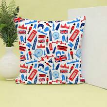 Christmas Cushion Christmas Decoration Indoor Christmas Decoration Christmas Decorations Christmas Decorations Cushion Cover 40 X 40 Cm Winter Motif Robin Squirrel Christmas Cushion Cover Xmas Sofa