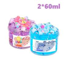 60ml Crystal Mud Slime With Cute Accessories And Soft Clay, Transparent Sticky Liquid, Slime Party Sensory Stress Relief Toy, Great Christmas Slime Activater, Slime>Mini, Slime Jelly