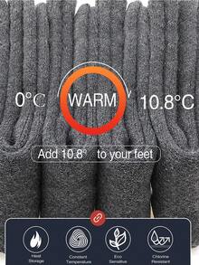 5 pares de calcetines gruesos y cálidos forrados de polar - Regalo de Navidad cómodo y suave para papá, adecuado para clima frío, calcetines largos, invierno, calcetines negros, calcetines cálidos, calcetines gruesos casuales que absorben la humedad y cómodos, otoño/invierno, de larga duración