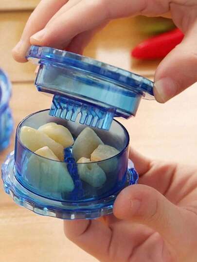 1 pieza Prensa de ajo manual, pelador de ajo antideslizante, triturador de ajo manual para el hogar y la cocina, pequeña herramienta de cocina, apta para prensar ajo, cebolla, fruta, ensalada, verduras (color y estilo aleatorios)