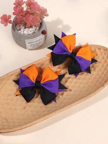 قطعتان مشبك شعر بشكل فراشة لعيد الهالوين، مشابك شعر على شكل ذيل سنجاب البنفسجي، إكسسوارات شعر جميلة لعيد الهالوين للفتيات والمراهقات هدايا الحفلات