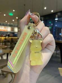 1 件卡通钥匙扣可爱钥匙挂件适用于汽车、包包、创意公仔钥匙圈装饰汽车配件包包饰品